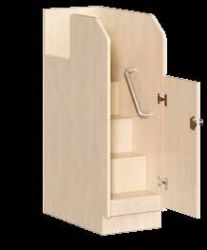 Wickelkommode mit Treppe und 12 Sch�be