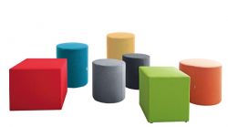 Sitzhocker JP4, rund, PG 1