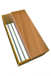 Garderobenbank mit Sitztiefenverl�ngerung, schwer entflammbar