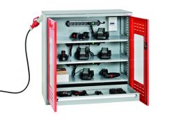 Akku-Ladeschrank klein mit Sichtfenster