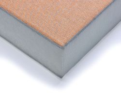 H�pfpolster, Outdoor - Madeira orange / Gittergewebe