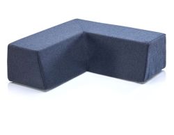 Winkelkissen, Indoor - schwarz-grau