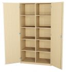 Hochschrank mit Drehtren mit Mittelwand