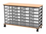 Light Container mit 24 flachen Schben