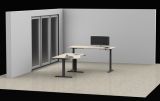 Steh-/Sitztisch Elevate Basic, Freiform 1 rechts