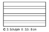 3. Schuljahr 8 : 3,5 : 8 cm